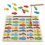 Magnetic Wooden Fishing Game Toy for Toddlers